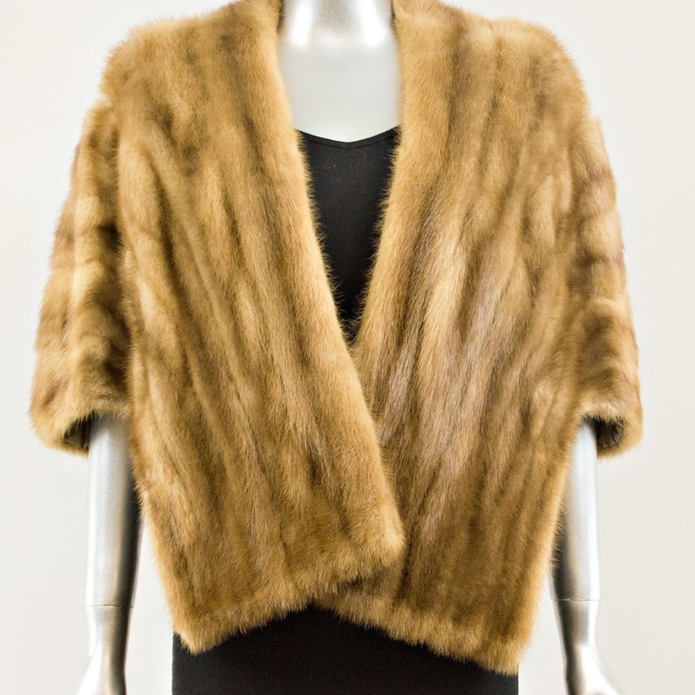 FINAL PRICE 90% off: Vintage Brown Women’s Fur Wrap/Stole by Eugene Furs, OS